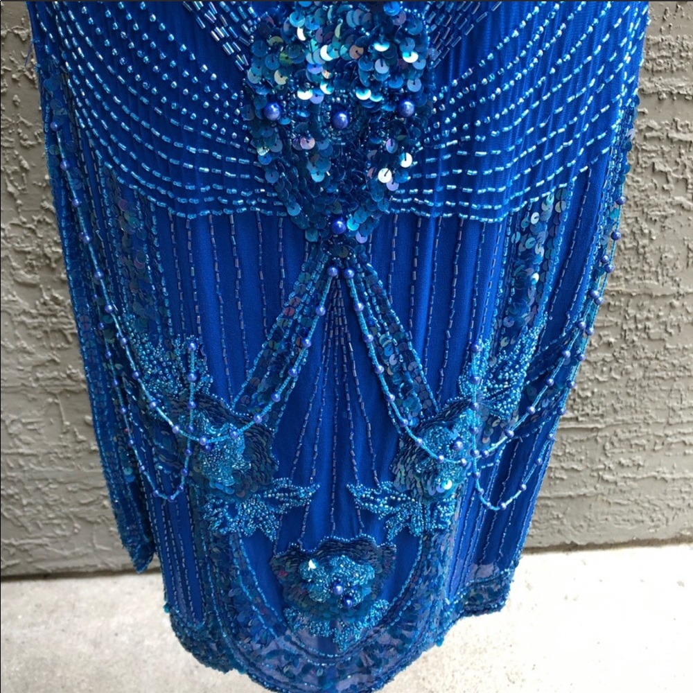 🥶Vintage Beaded & Sequin Lillie Rubin Dress (S) - Picture 4 of 16